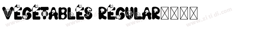 Vegetables Regular字体转换